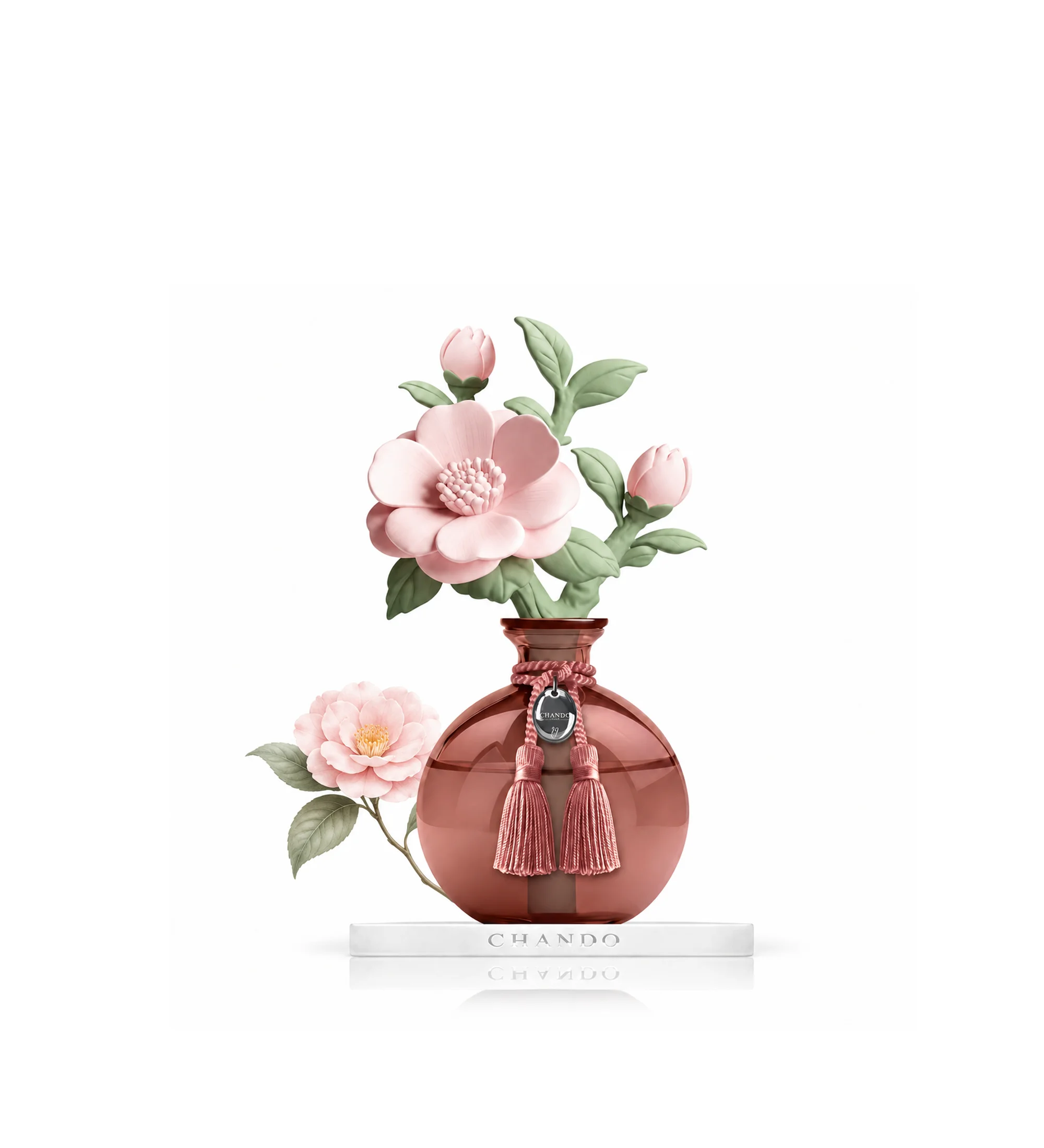 Hoa Tinh Dầu Gốm Sứ Sensual Camellia 2