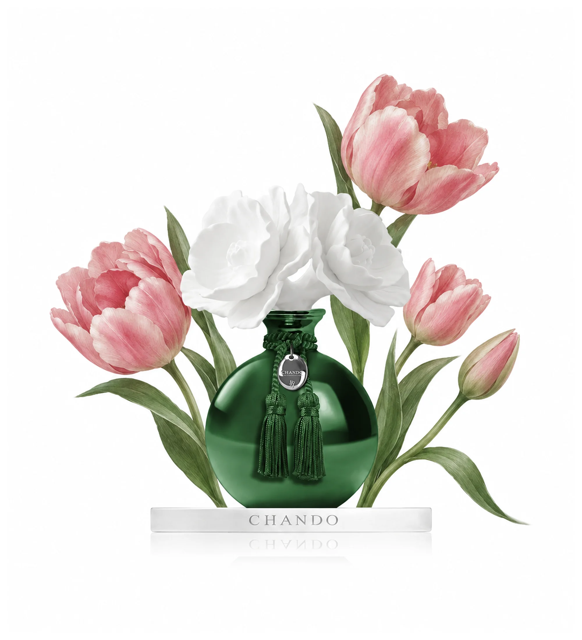 Hoa Tinh Dầu Gốm Sứ Velvet Tulips 5